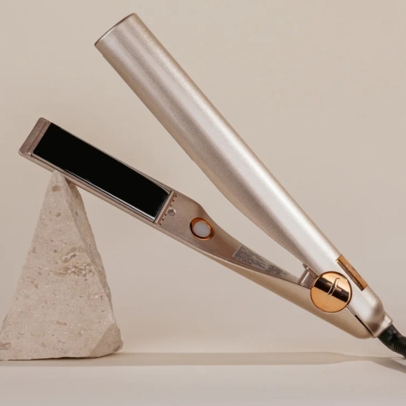 TYME | Iron Pro 2 in 1 Curling Iron & Straightener 1 Inch Titanium Plates - Rose - Picture 13 of 14